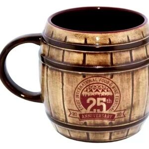 Disney international food and wine 25th Anniversary Barrel Mug